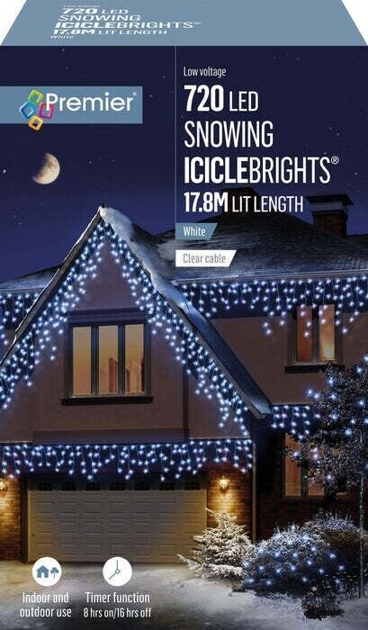 720 LED Snowing Iciclebrights White