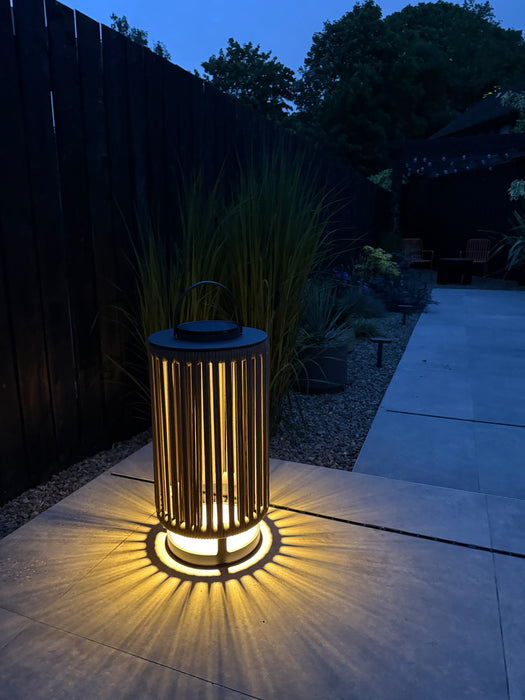Vienna L Solar Lantern Mocha