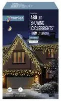 480 LED Snowing Iciclebrights Warm White