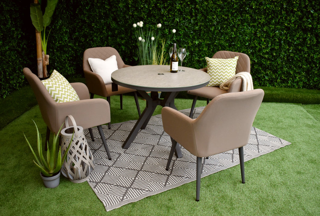 Miami Four Seater Suite Taupe