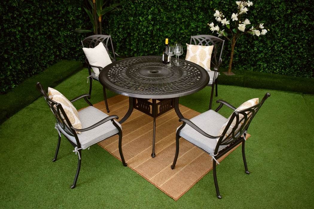 Modena Four Seat Dining Suite Grey