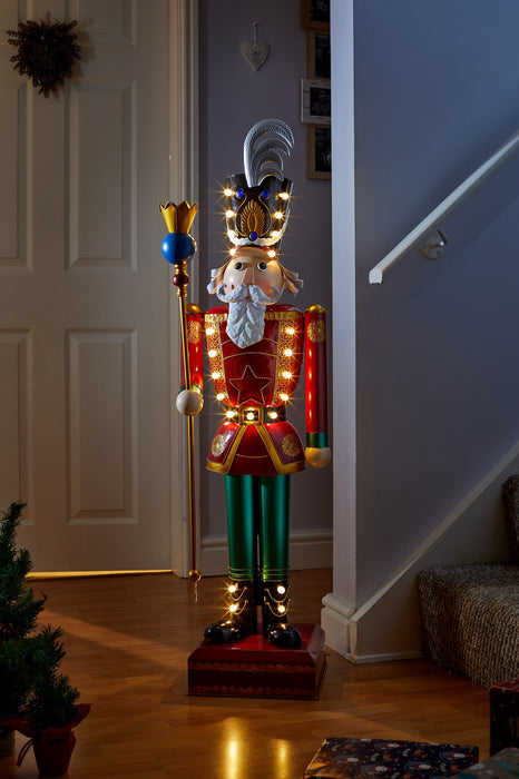 Inlit Giant Nutcracker - Traditional