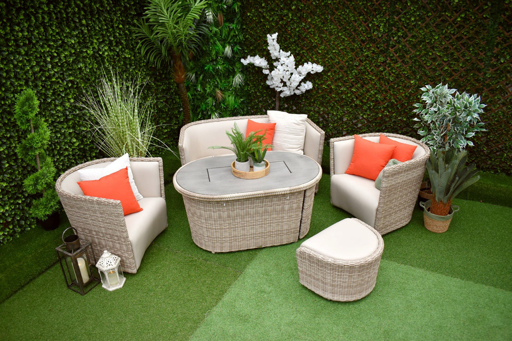 Seville Fire Pit Sofa Suite