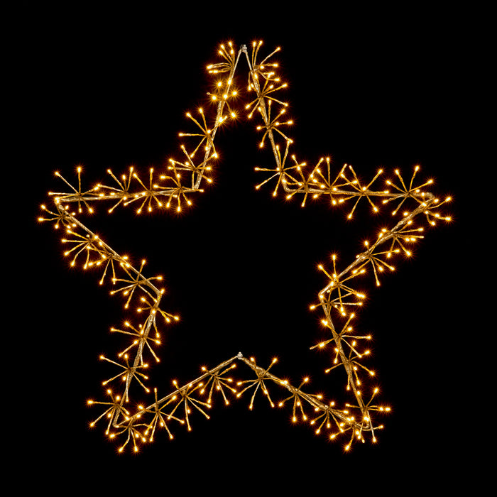 90CM Gold 320 LED Cluster Star