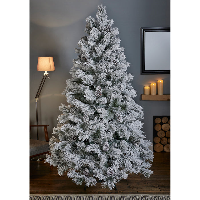 6ft Lumi Spruce Tree with Pinecones