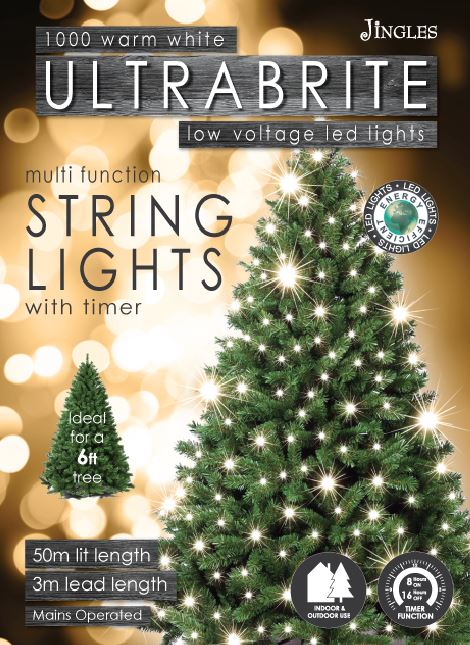 1000 Ultrabrite Warm White LED Lights