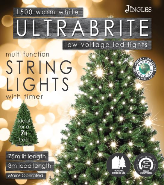 1500 Ultrabrite Warm White LED Lights