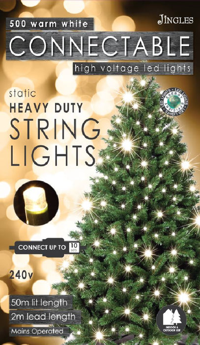 500 Connectable Warm White LED Lights