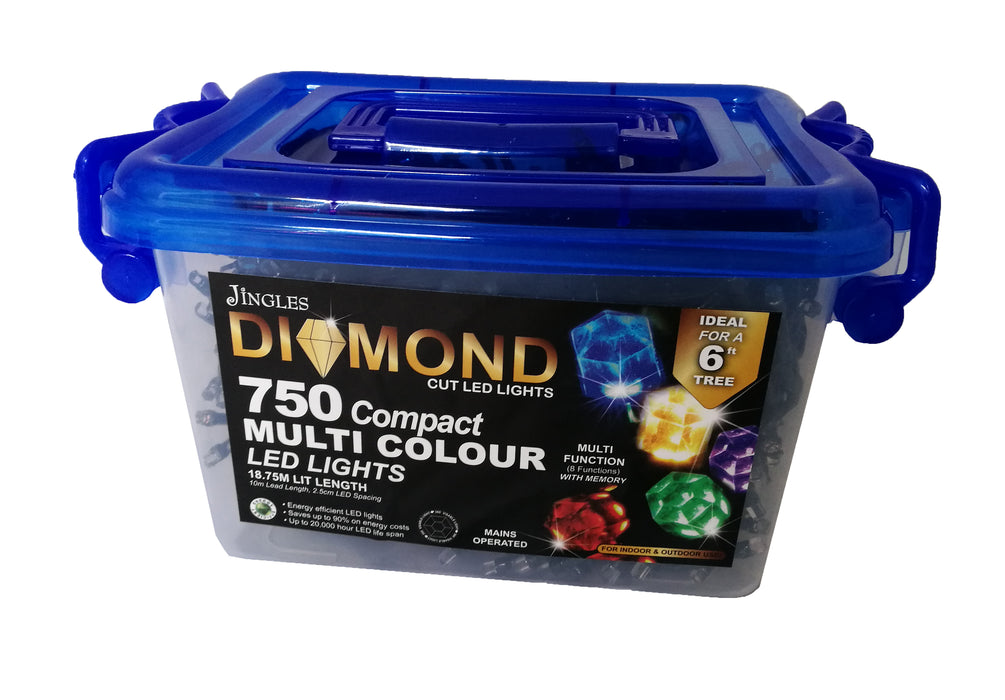 750 Compact Diamond Cut Multi Colour LED Lights