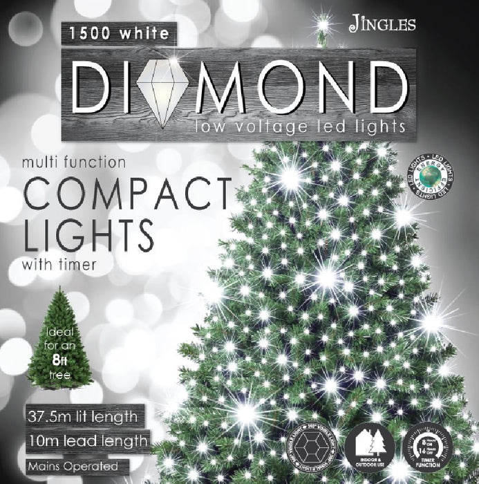 1500 Compact Diamond Cut White LED Lights