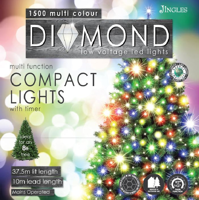 1500 Compact Diamond Cut Multi Colour LED Lights