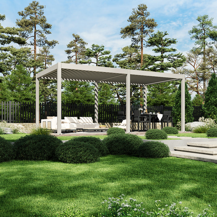 Hampton 3m x 6m Glass Pavilion Sand