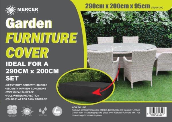 Garden Furniture Rectangle Cover 290x200cm
