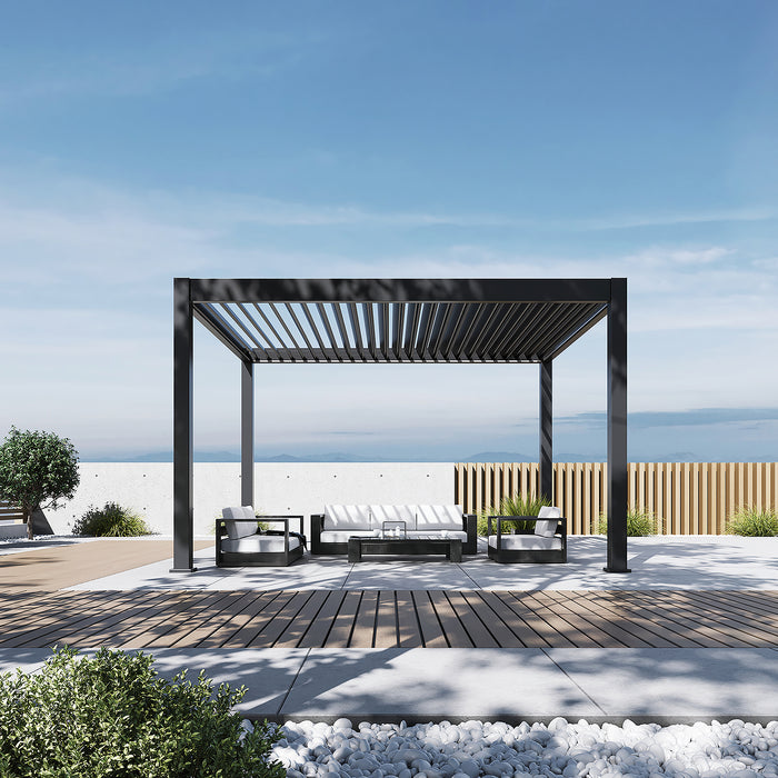 Hampton 3m x 4m Pergola Grey