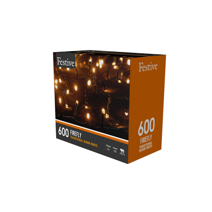 600 Firefly Lights - Warm White