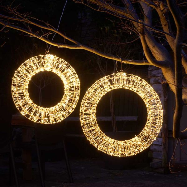 LED Galaxy Wreath - Warm White