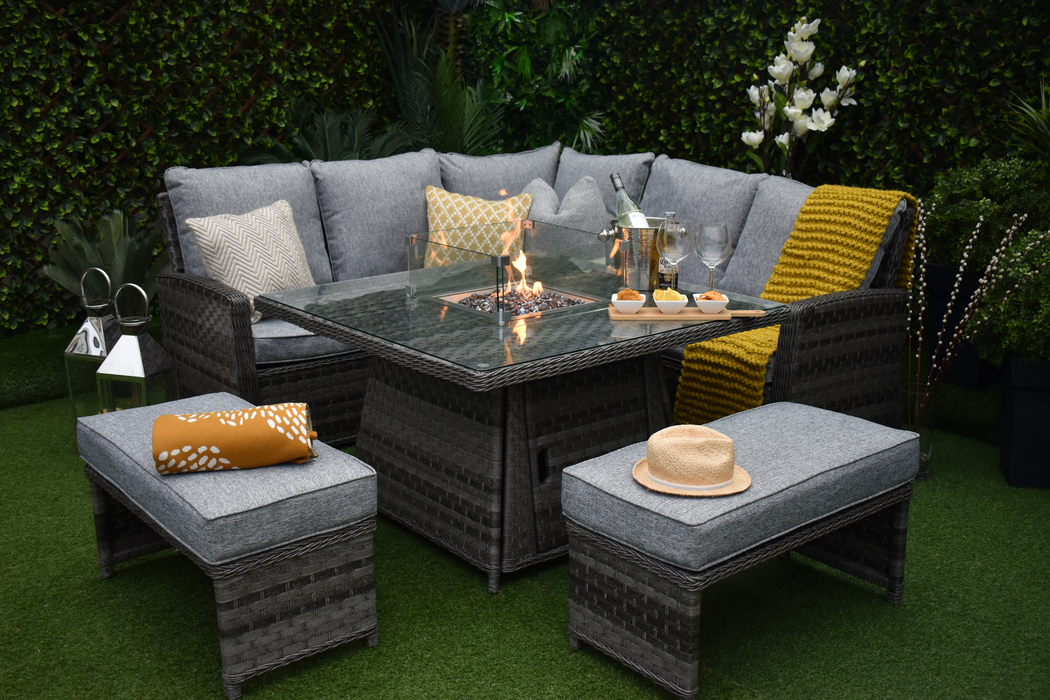 Algarve Fire Pit Dark Grey