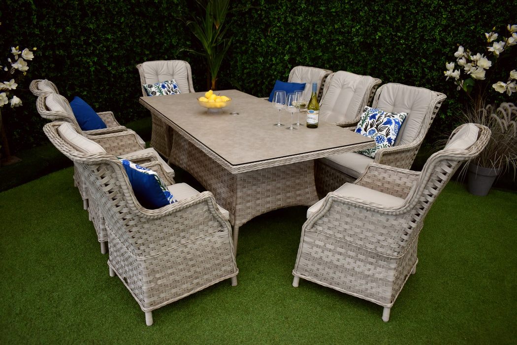 Boston Eight Rectangle Dining Suite
