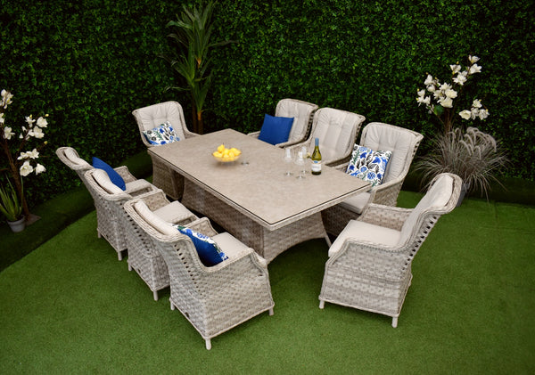 Boston Eight Rectangle Dining Suite