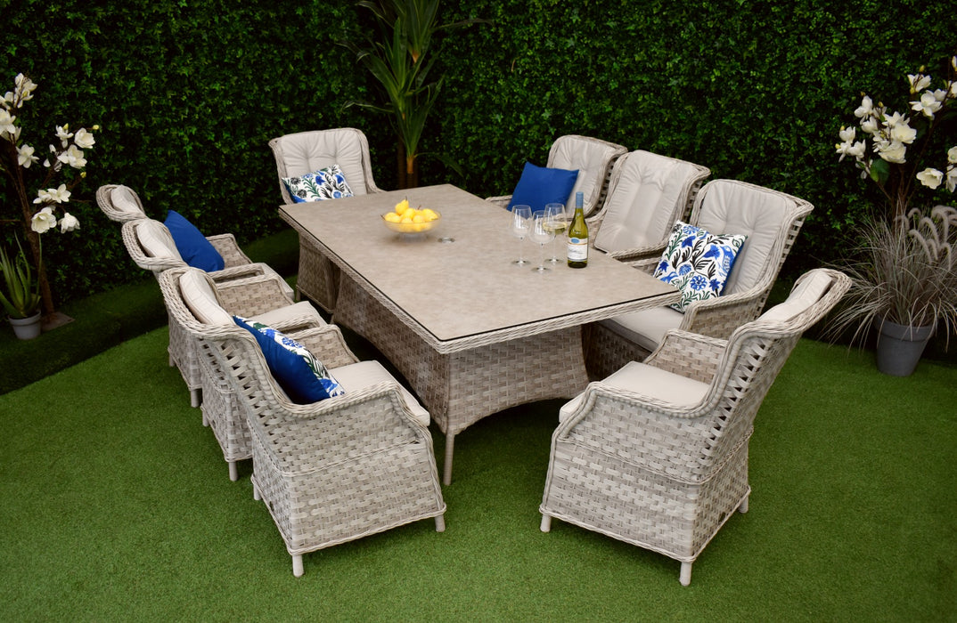 Boston Eight Rectangle Dining Suite