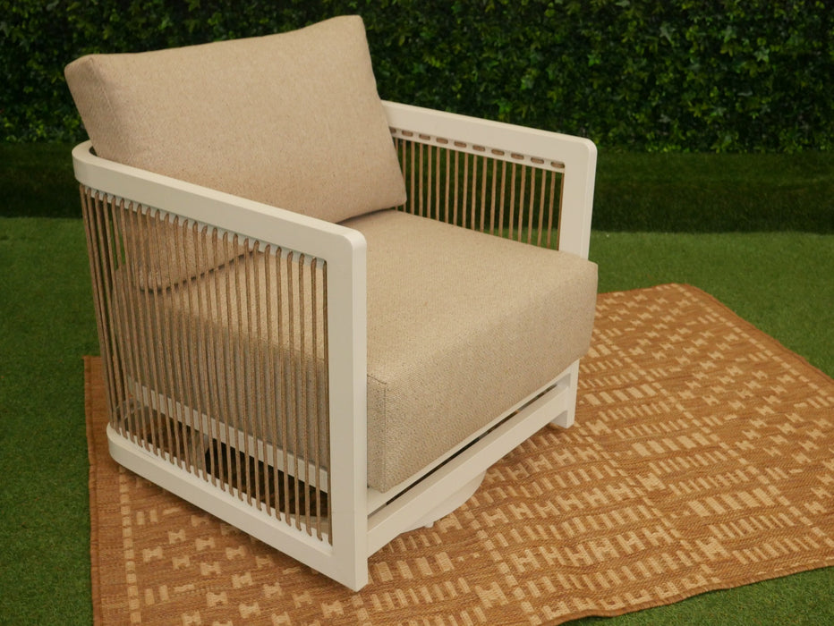 Cannes Swivel Bistro White
