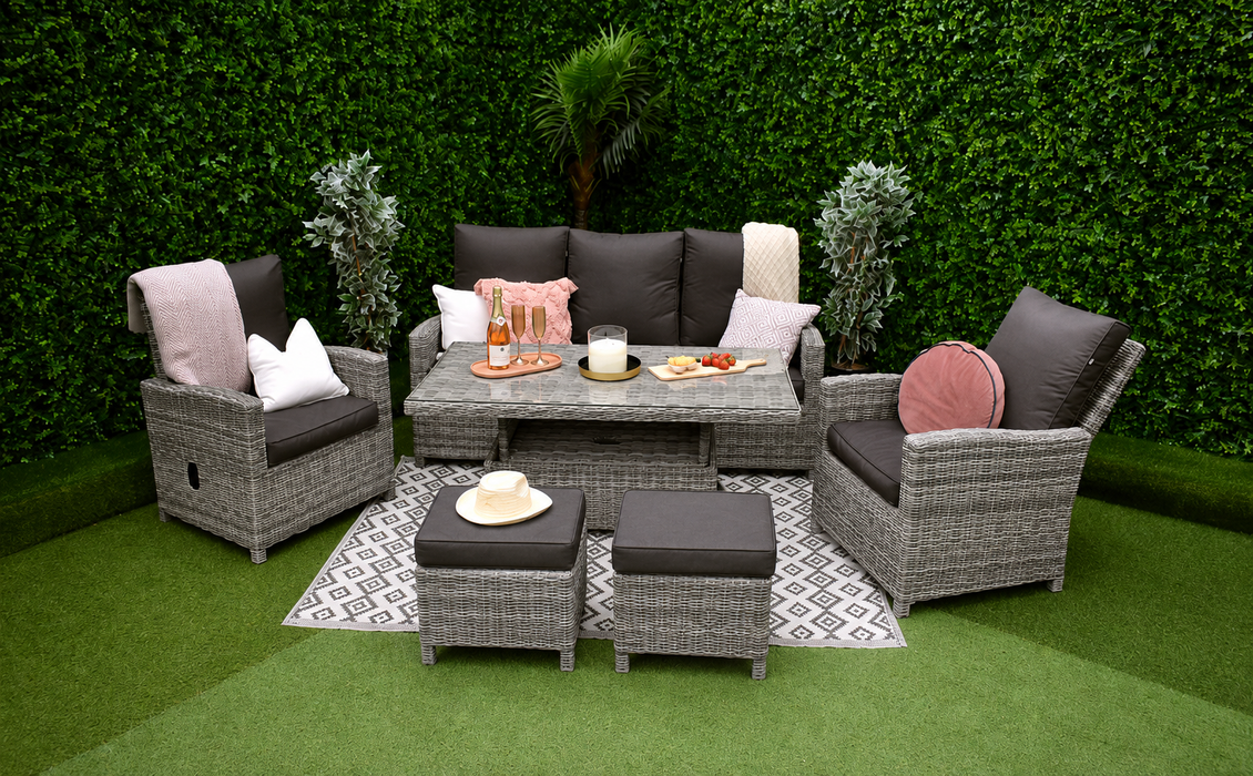 Tuscany Six Piece Reclining Sofa Suite