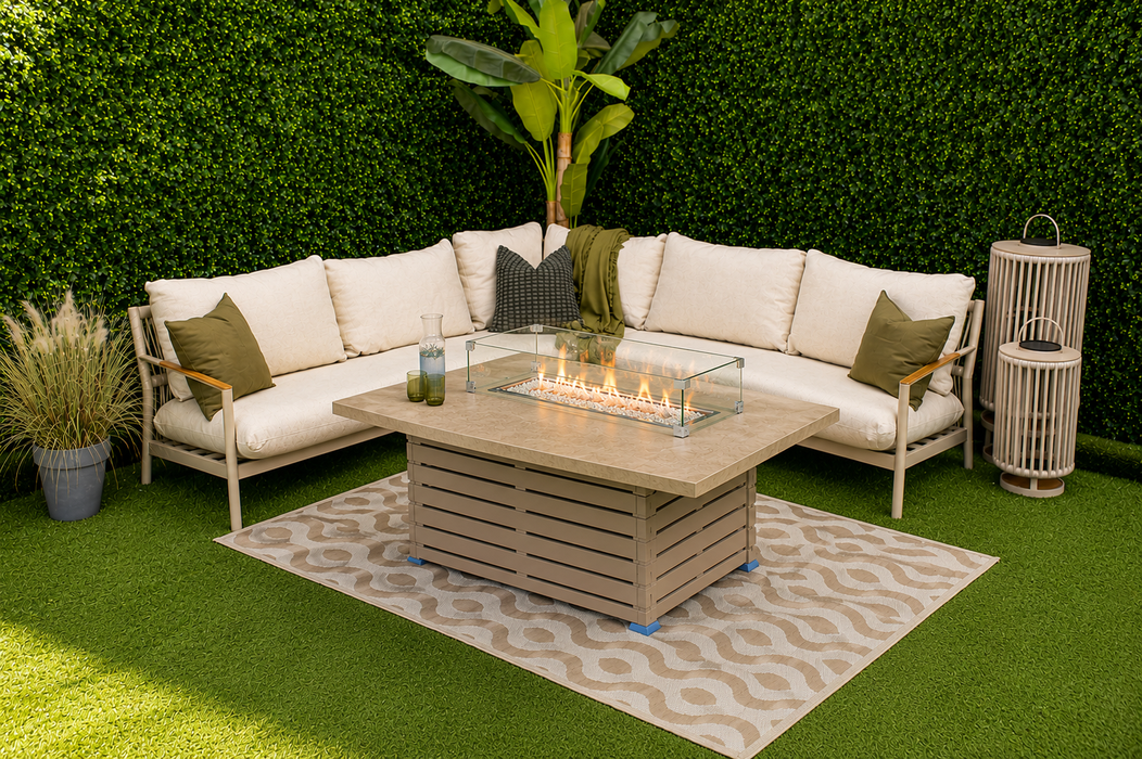 Palma L-Corner Firepit Suite