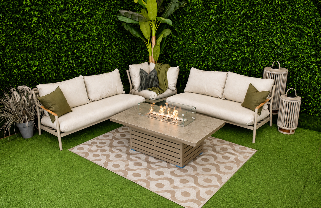 Palma L-Corner Firepit Suite