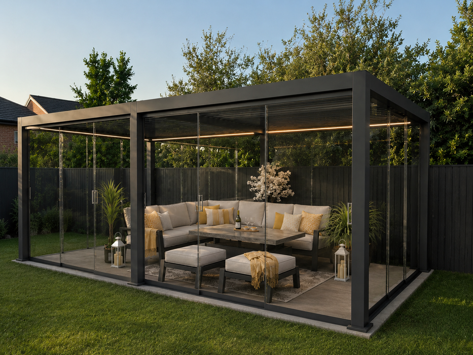 Hampton 3m x 6m Glass Pavilion