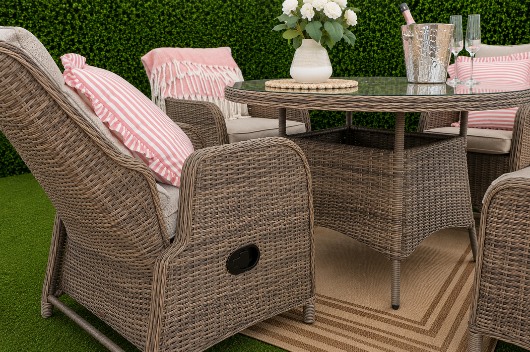 Amalfi Four Seater Reclining Suite
