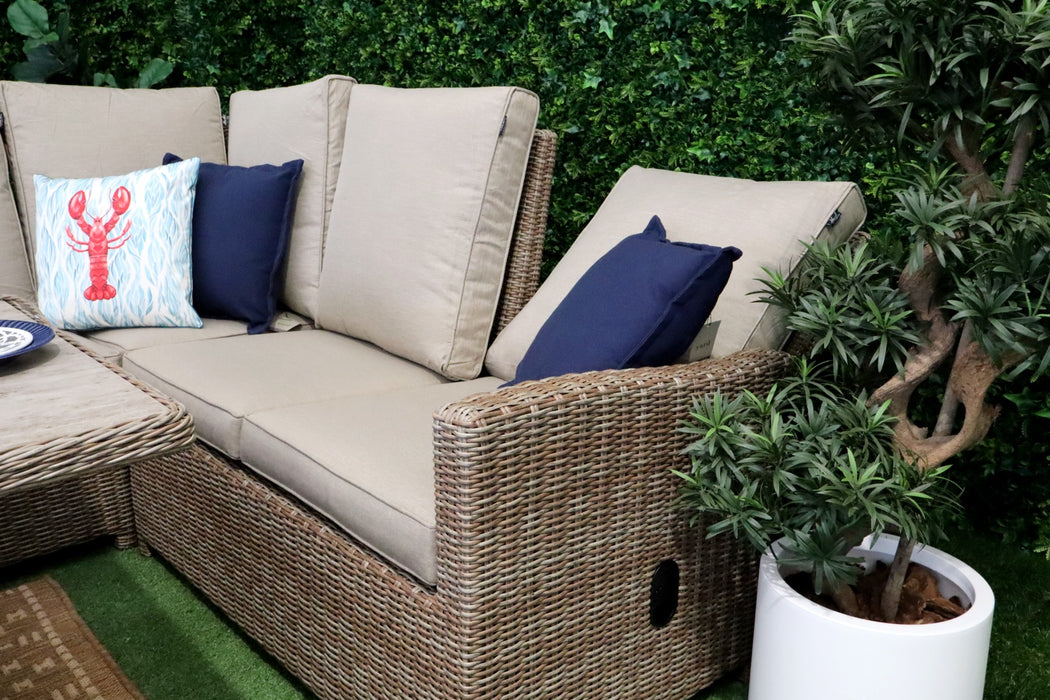 Madrid L-Corner Reclining Firepit Suite