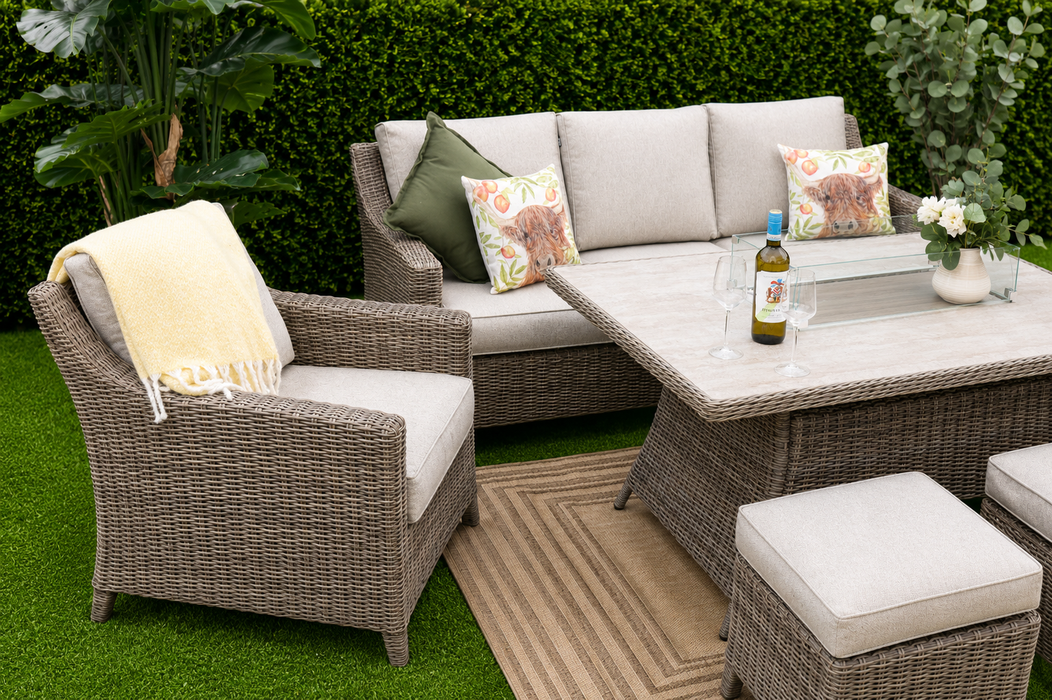 Amalfi Six Piece Firepit Sofa Suite