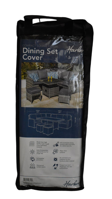 Compact Square Casual Dining Set Protective Cover