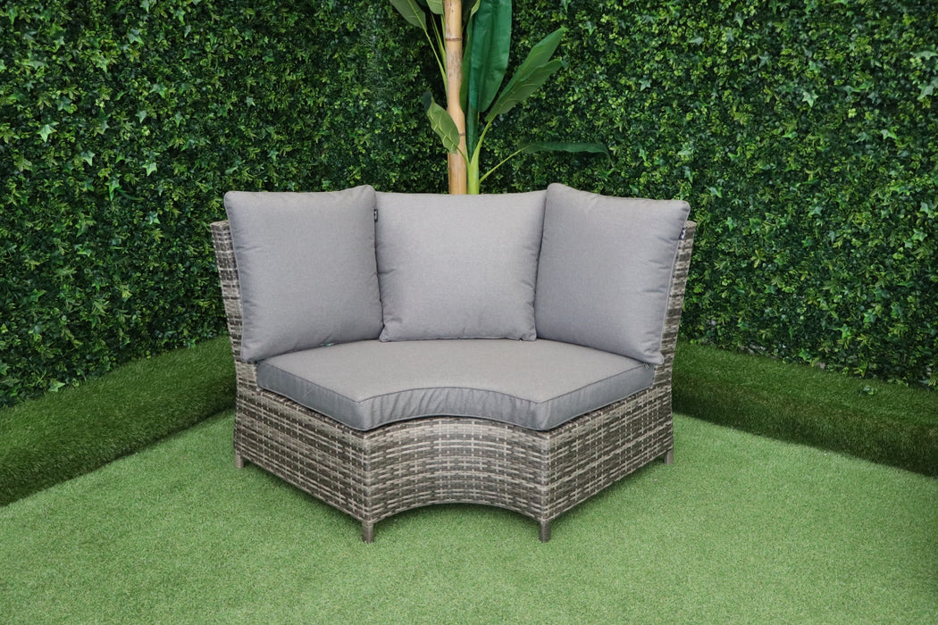 Monaco Curved Corner Firepit Suite