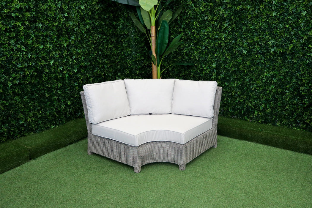 Verona Deluxe Curved Corner Firepit Suite