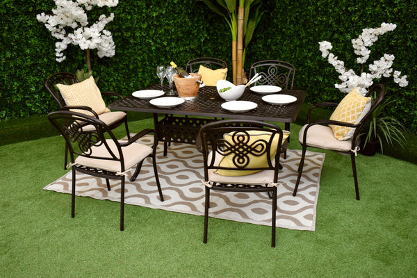 Brompton Six Seater Rectangle Suite