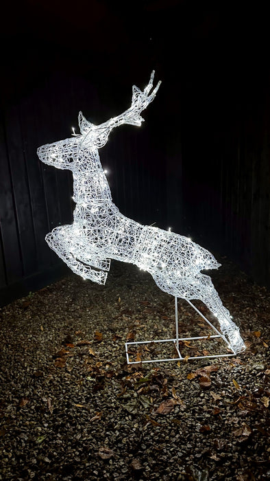 150cm LED Leaping Reindeer Euro Garden and Home