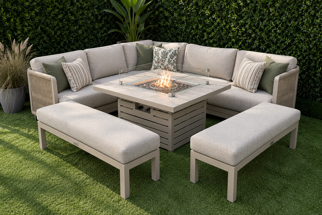 Portofino Compact Firepit Suite