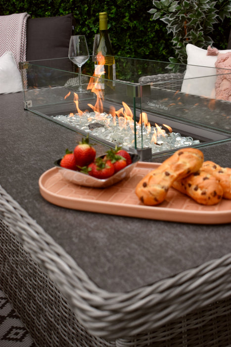 Tuscany Six Piece Reclining Firepit Sofa Suite