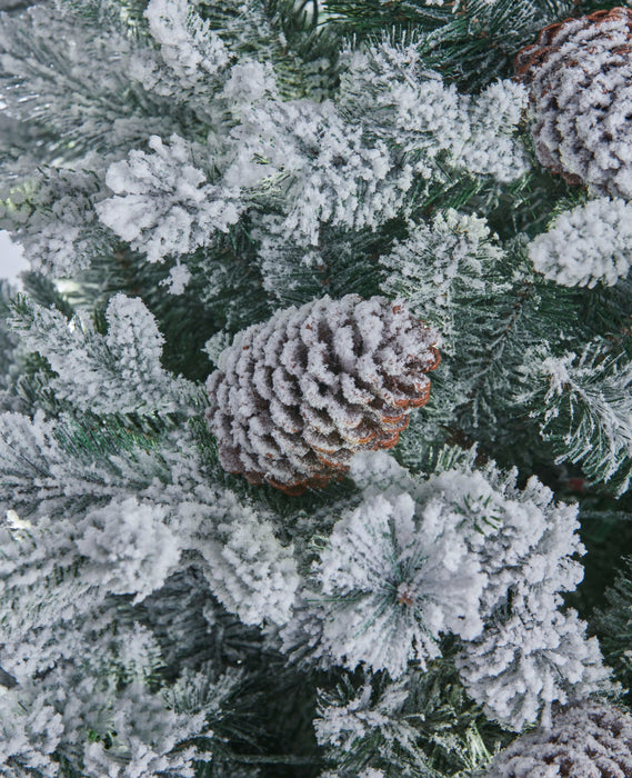 7.5FT Snowy Vermont Fir Tree Pre-Lit