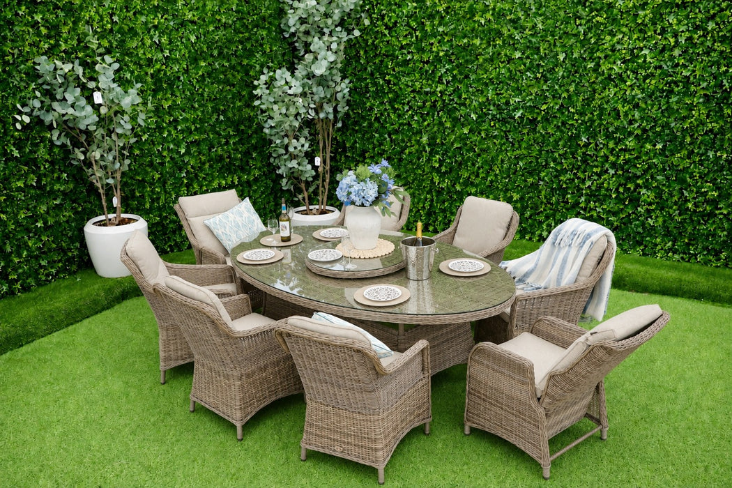 Amalfi Eight Oval Dining and Reclining
