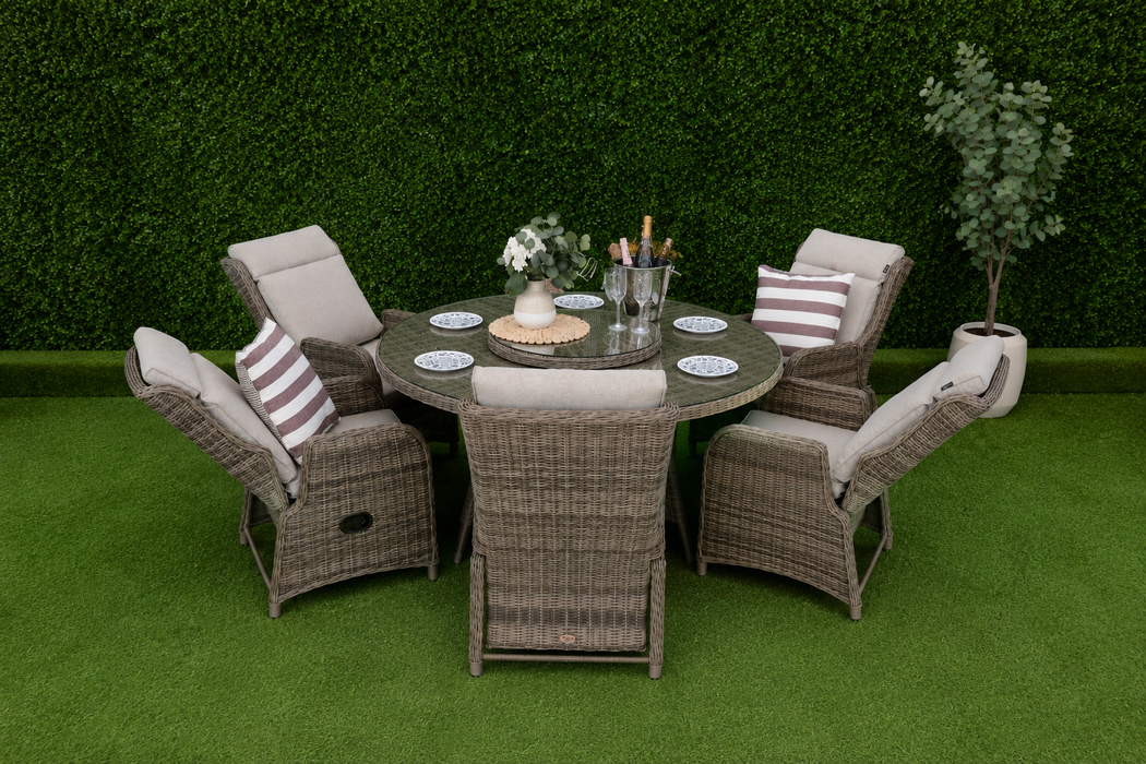 Amalfi Six Seater Reclining Suite