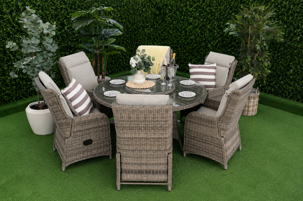 Amalfi Six Seater Reclining Suite