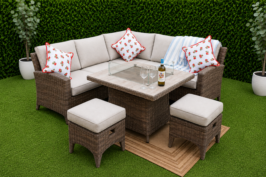 Amalfi Compact Fire Pit Suite