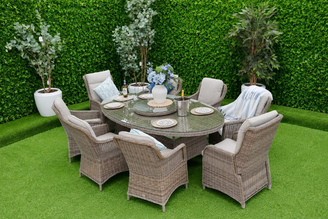 Amalfi Eight Oval Dining and Reclining
