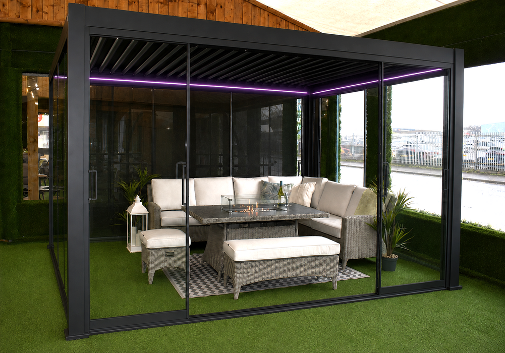 Hampton 3m x 4m Glass Pavilion