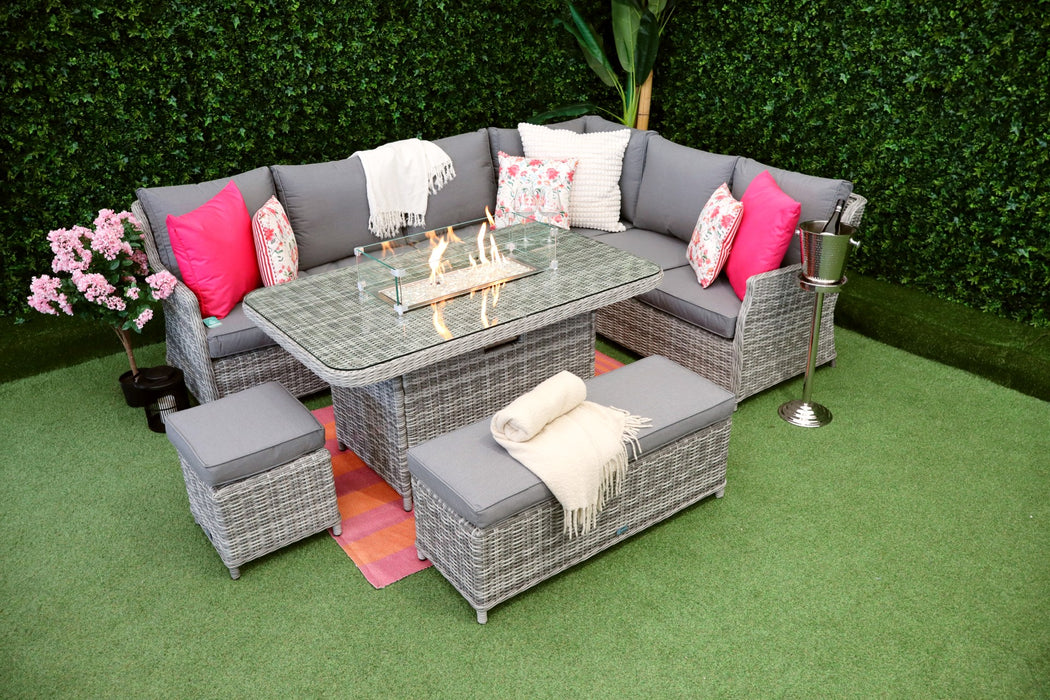 Torino L-Corner Firepit