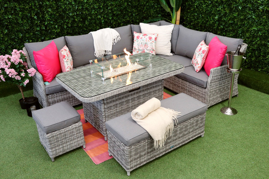 Torino L-Corner Firepit