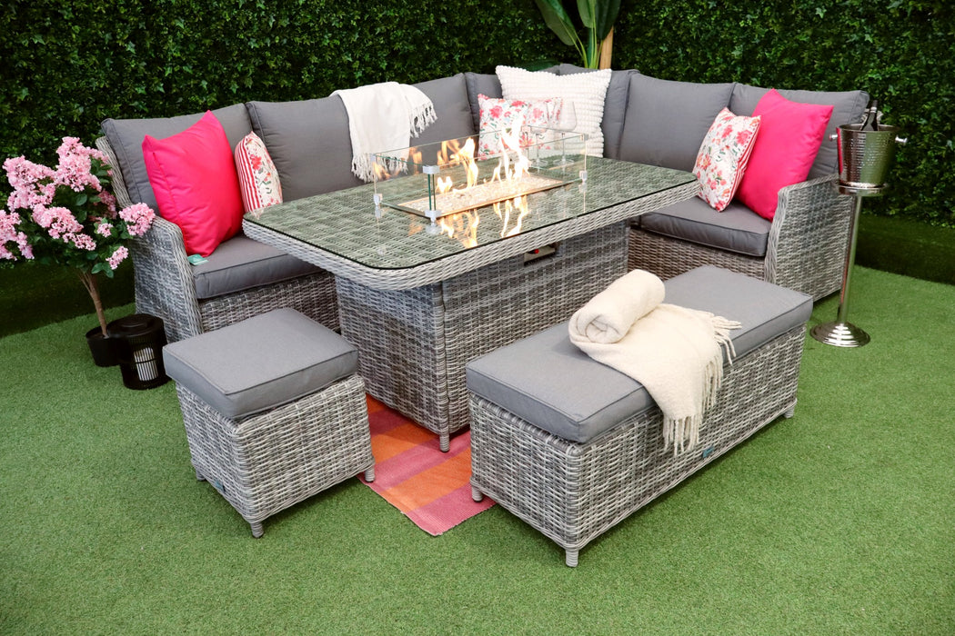 Torino L-Corner Firepit
