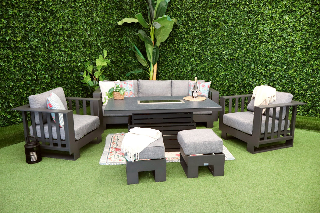 Arizona Three Seater Sofa Firepit Suite